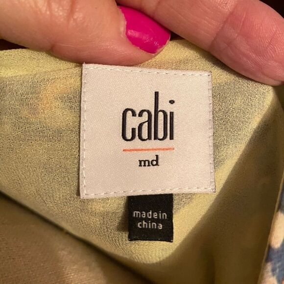 *Cabi* Sz M London Calling *Positano* Sheer Layered Floral Tunic Tank EUC - Picture 3 of 9